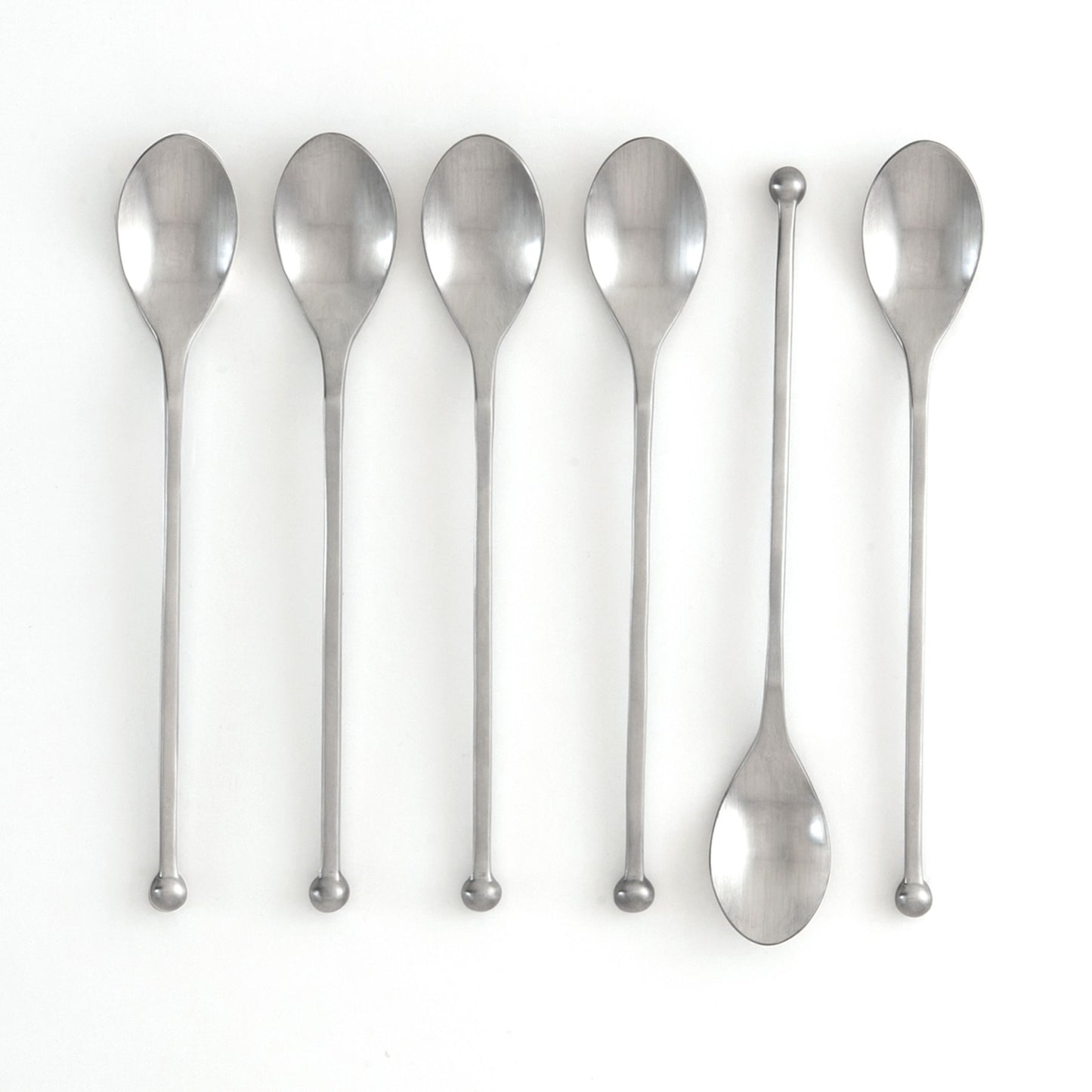 KNORK Modern Iced Teaspoon, Set of 6, Matte